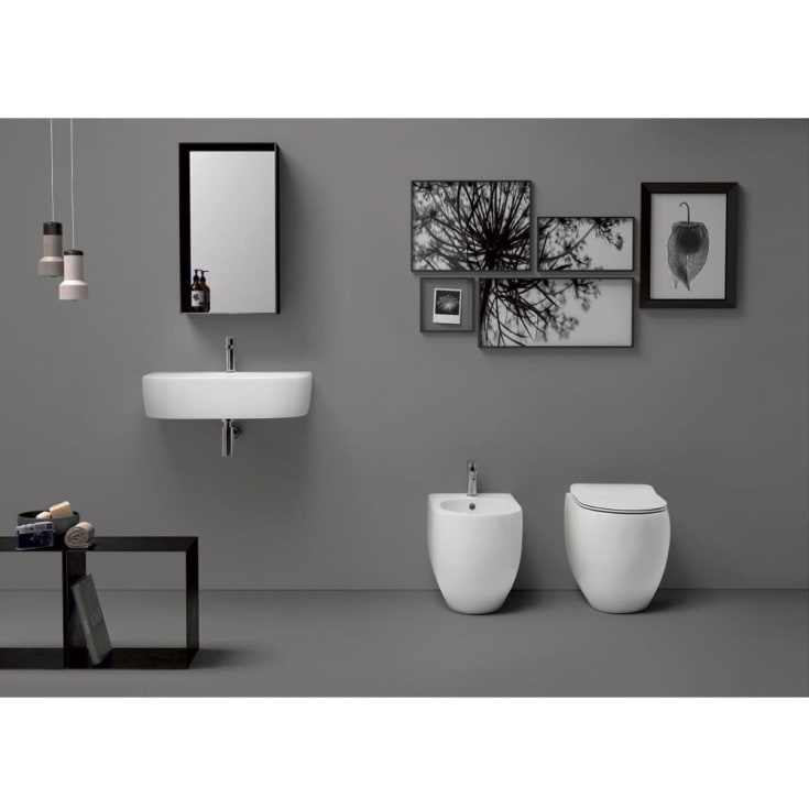 Lavabo Flo bidet, gulvstående, hvit