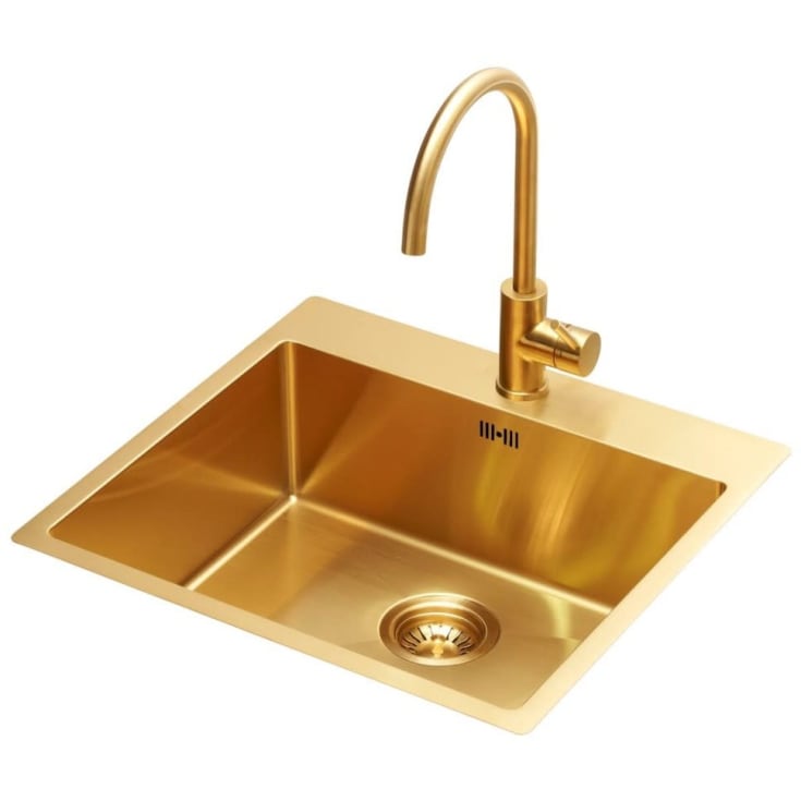 Lavabo Kubus 540 soft kjøkkenvask, 54x50 cm, gull