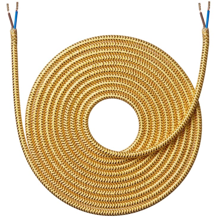 Nielsen Light stofledning, 4 meter, shiny guld