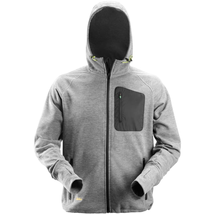 Snickers luvtröja i fleece, FlexiWork 8041, grå, stl 3XL