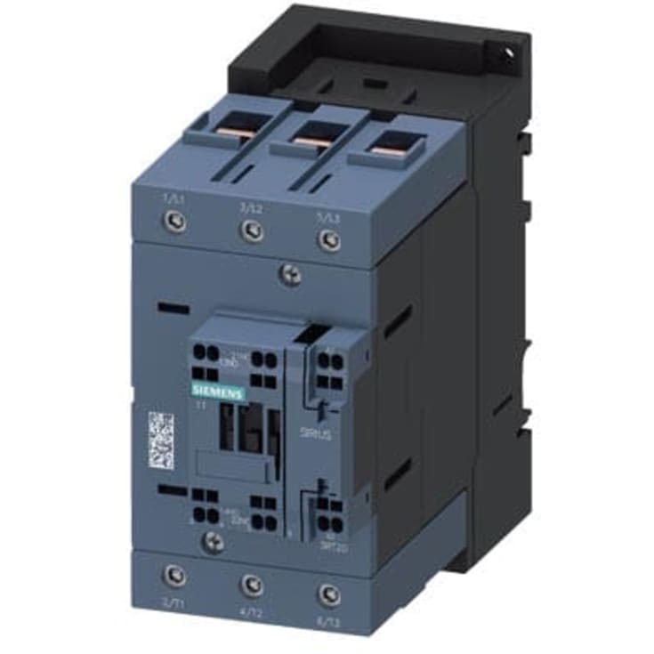 Kontaktor 80A 37KW 3P+1NO+1NC 24V AC fjærklemme 3RT2045-3AB00
