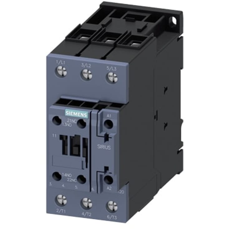 Kontaktor 40A 18,5KW 3P+1NO+1NC 230V AC skrue 3RT2035-1AP00