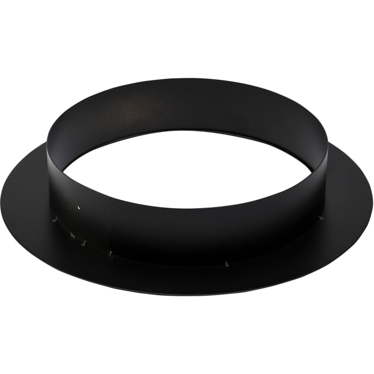 Metalbestos skorsten uØ 130 mm murad bussning, 50 mm fläns, svart