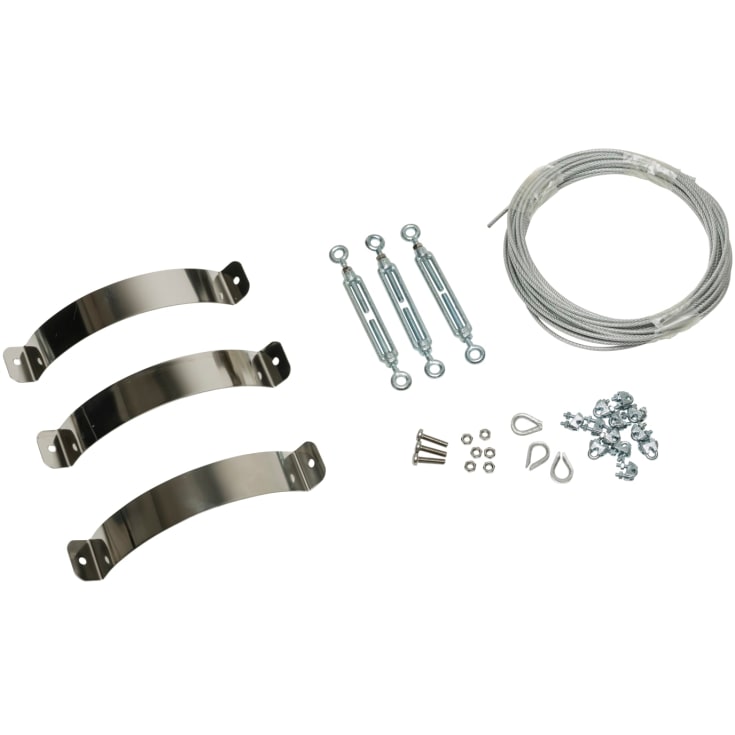 Metalbestos skorsten uØ 130mm bardun set med 10 mtr. tråd