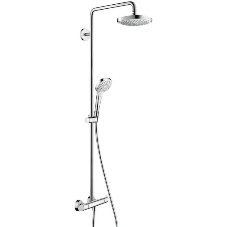 Hansgrohe Croma Select E 180 brusesæt, vandbesparende,  krom/hvid