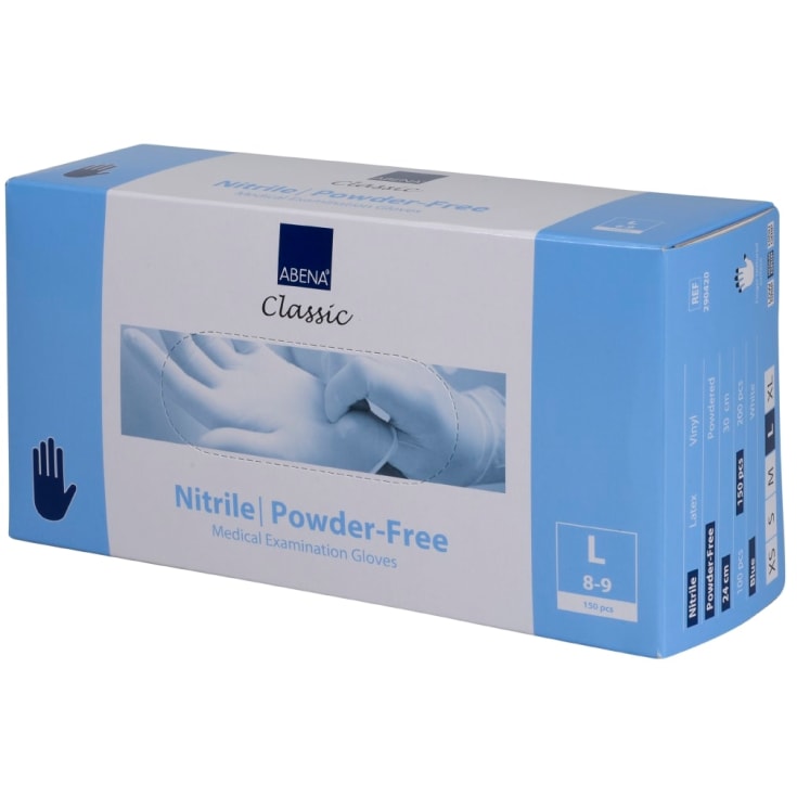 Abena Excellent nitrilhandske, storlek. L, 150 st.