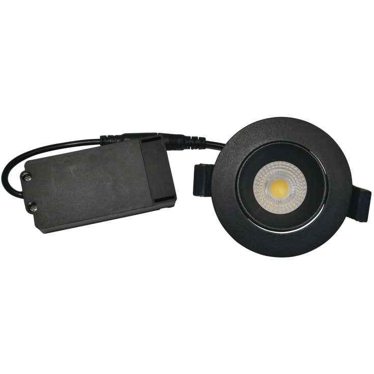 Nordtronic Velia Low Profile downlight, 5W/4000K, LED, matt svart