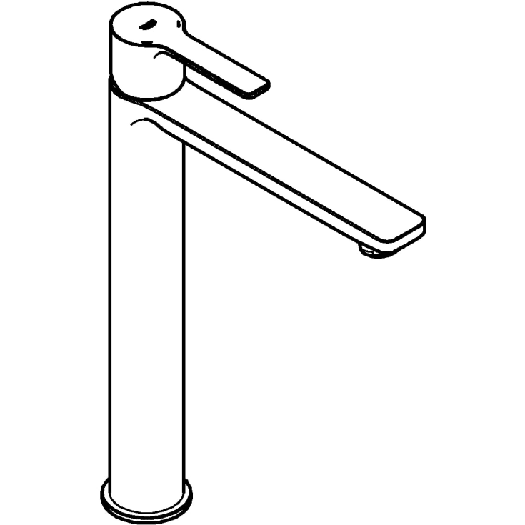Grohe Lineare servantbatteri, stål