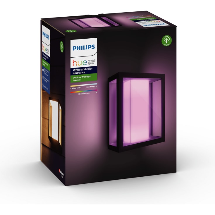 Philips Hue Impress utelys vegg, stor