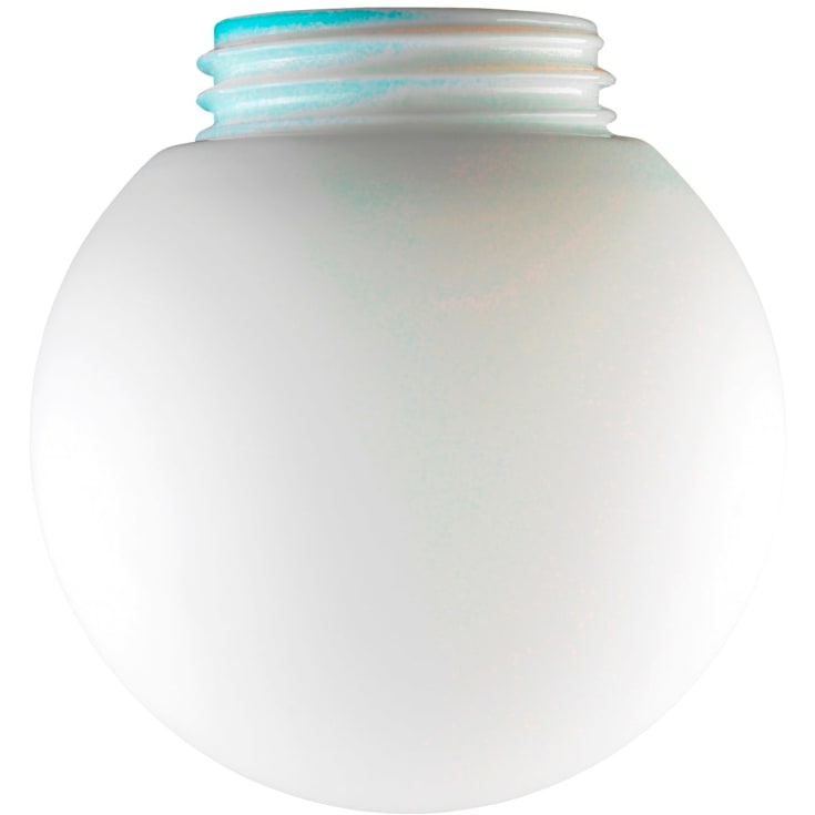 Glasskuppel Glob Ø150 mm, H133 mm, gjenger 84,5 mm, matt opal