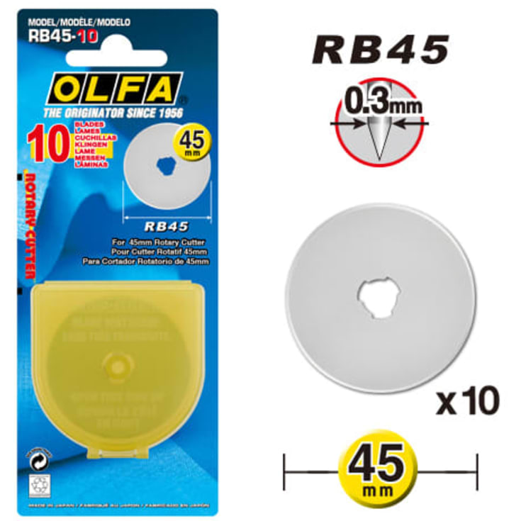 Olfa rullekutter RB45 for foliekutter 45-C
