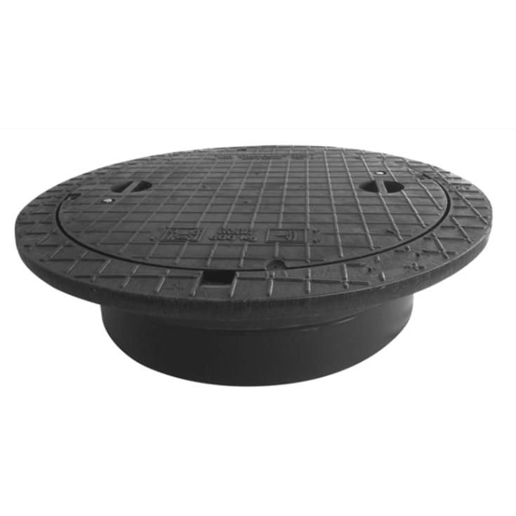 Kombi Ringen A6 600 mm ramme/deksel, rund, flytende, 0,6 t, plast