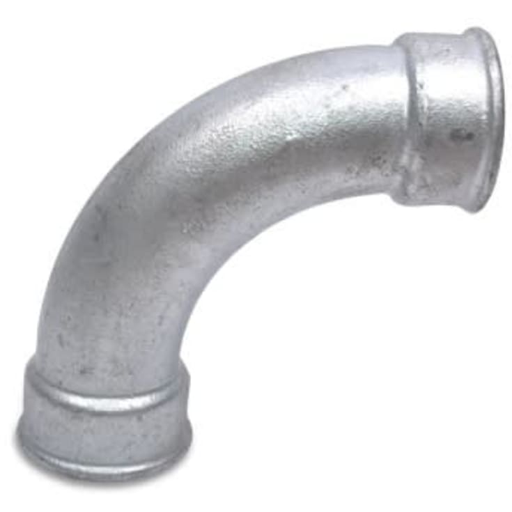 Galvanisert bøyning med muffe/muffe 1/2" - lang