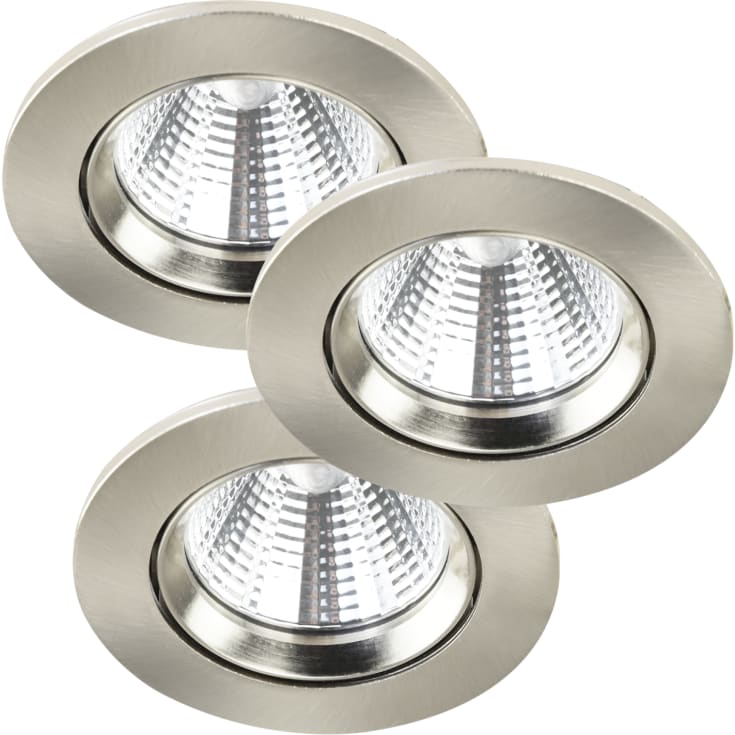 Nordlux Fremont downlight, børstet stål