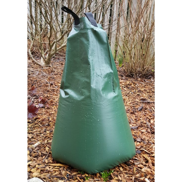Byggros vanningspose med glidelås, for vanning av trær, 75 l