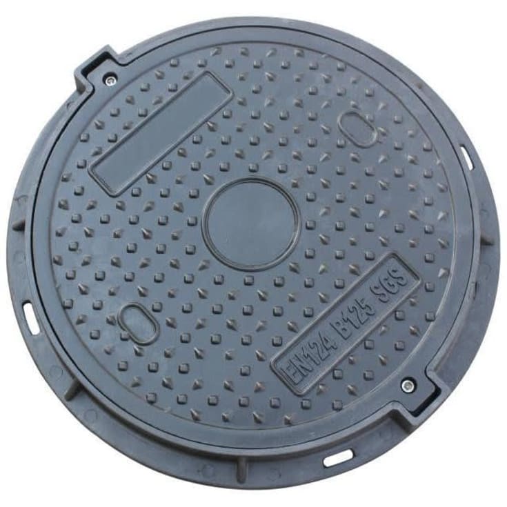 NID 425 mm ramme/deksel, rund, fast, 1,5 t, kompositt