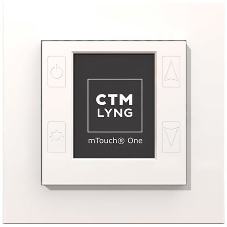 mTouch One, 1P, termostat og kontroller, hvit (RAL9003)