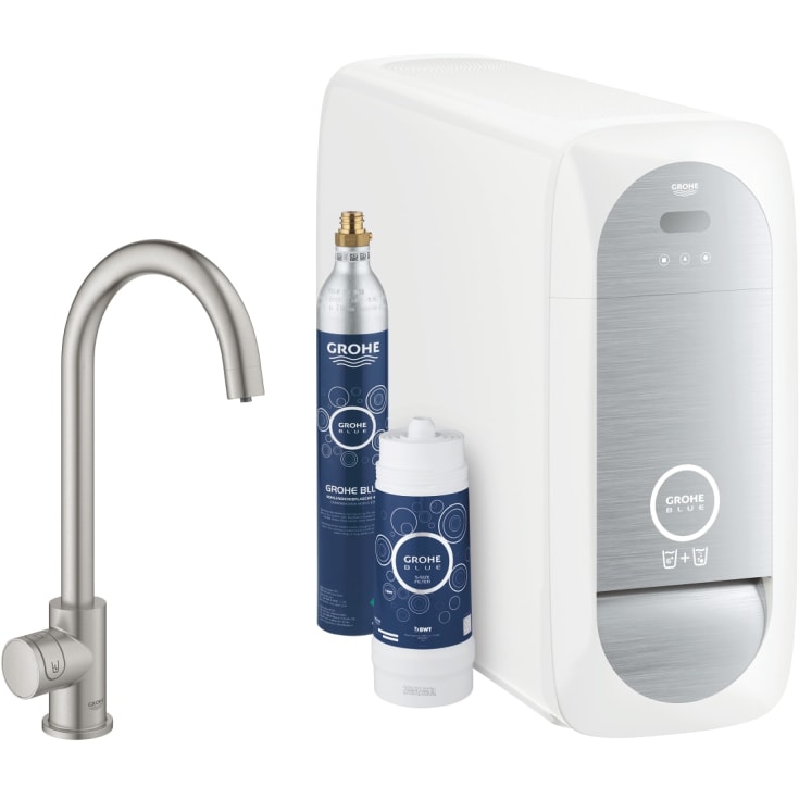 Grohe Blue Home Mono kökskran, stål