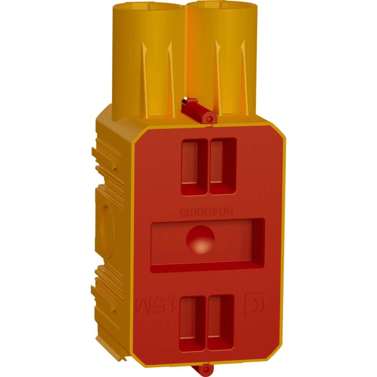 LK Fuga Air indstøbningsdåse gul 1½ modul
