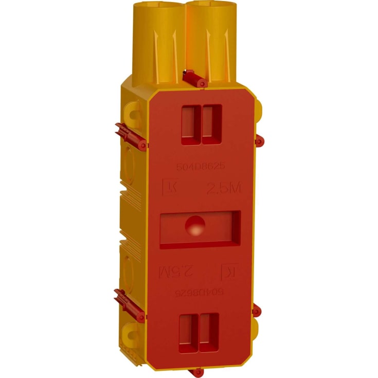 LK Fuga Air indstøbningsdåse, 2,5 modul, gul