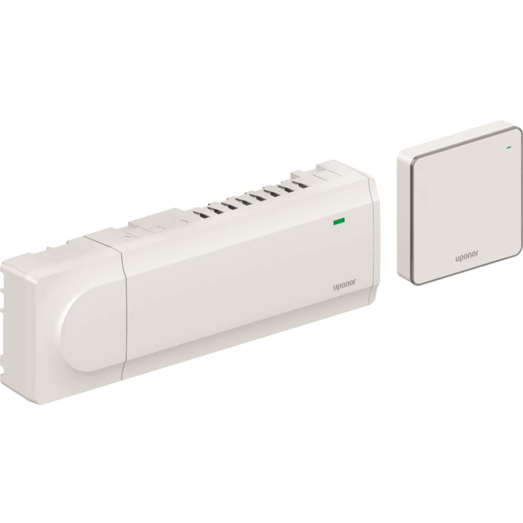 Uponor Smatrix Base Pulse-X kontrollenhet med kommunikationsmodul, ledningsfört, 8 kretsar
