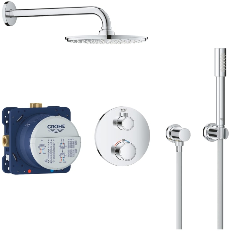 Grohe Grohtherm Rainshower Cosmopolitan 210 brusesæt, krom