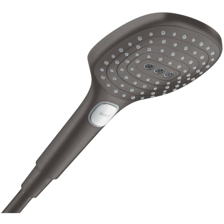 Hansgrohe Raindance Select E 120 hånddusj, børstet sort krom