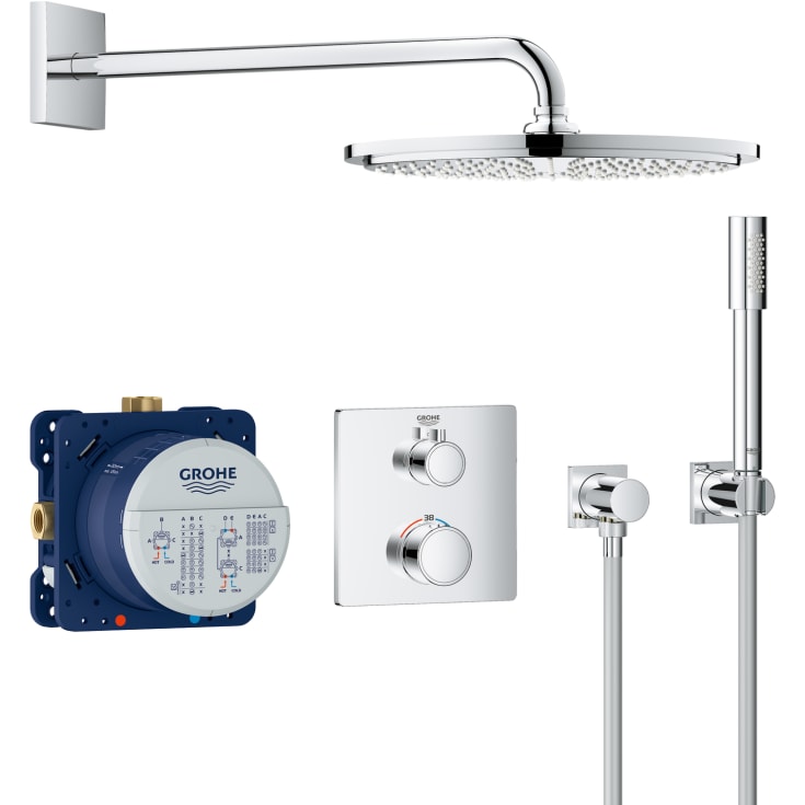 Grohe Grohtherm Rainshower Cosmopolitan 310 brusesæt, krom