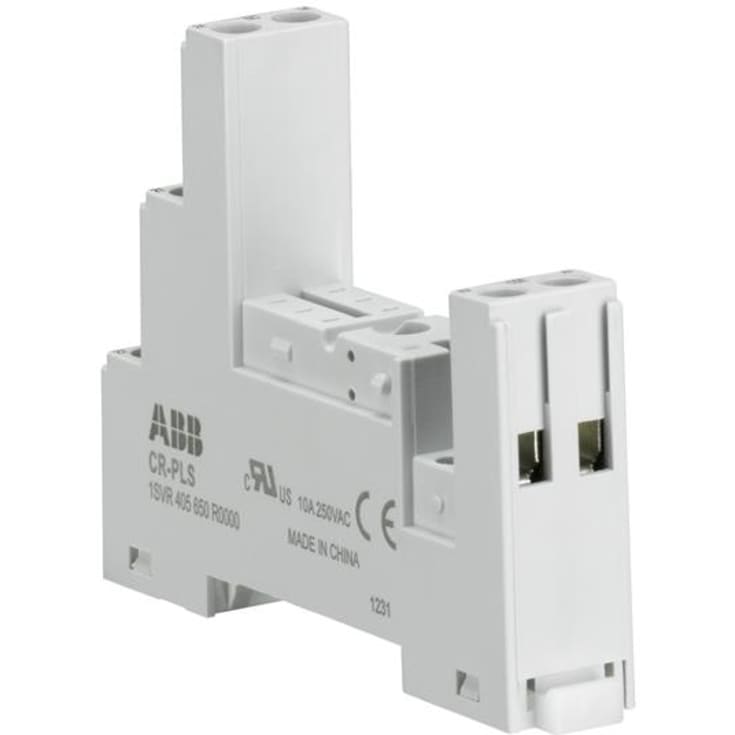 10 stk Relébase CR-PLS med ekstra isolasjon for CR-P relé