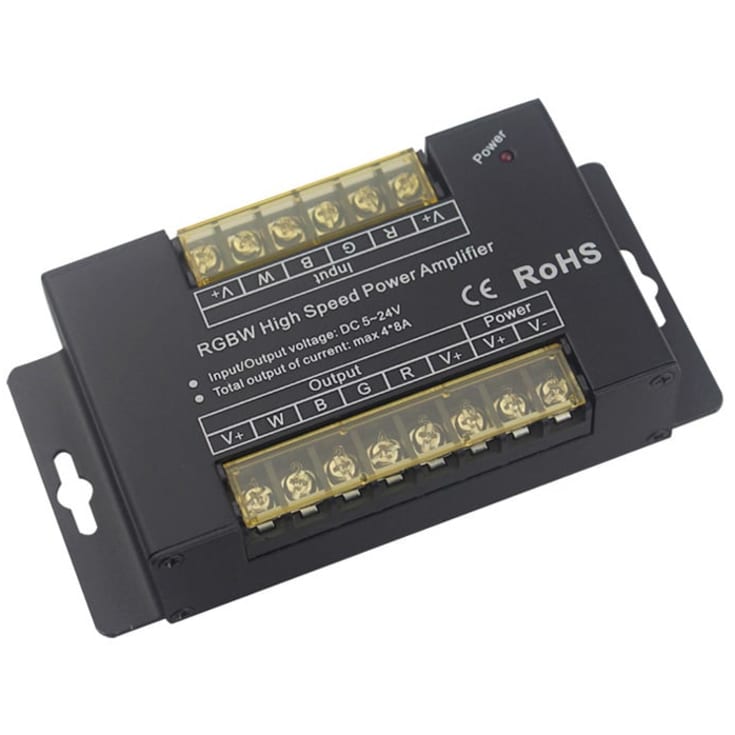 Forsterker AMP-C4 RGBW 12/24V 4x6A