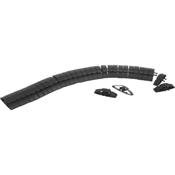 Gulvliste, fleksibel Ø8mm x 0,7-1m, sort