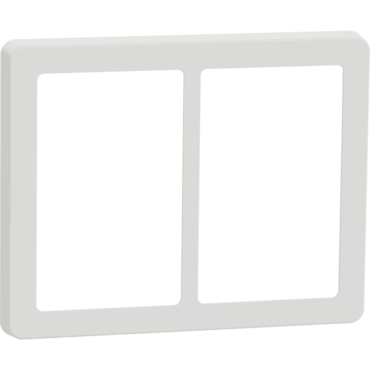 LK Fuga 63 Base designramme 2x1½ modul i hvid