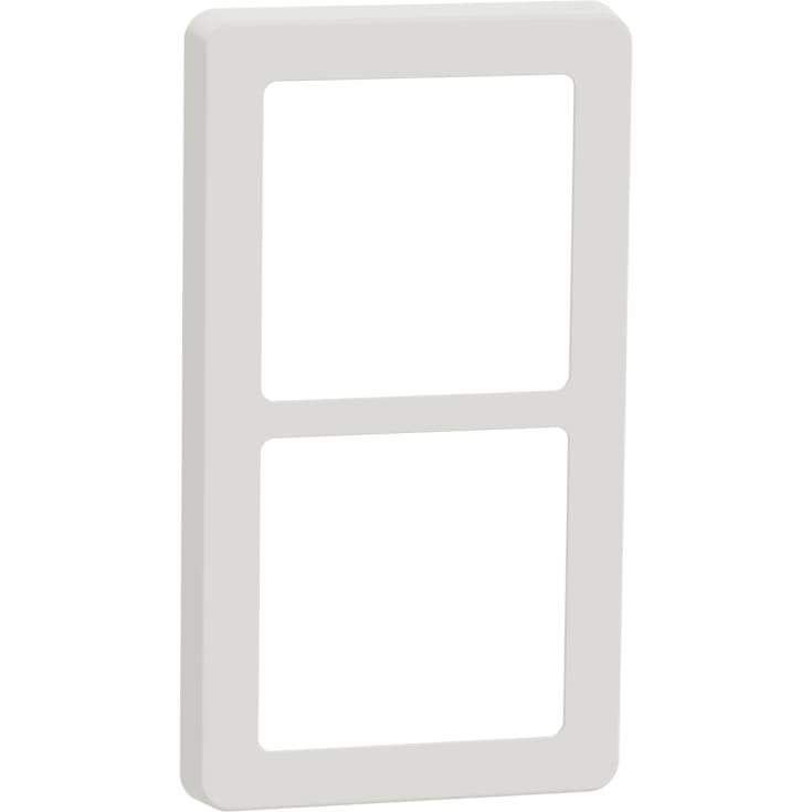 LK Fuga Base 63 designramme, 2x1 modul, hvid