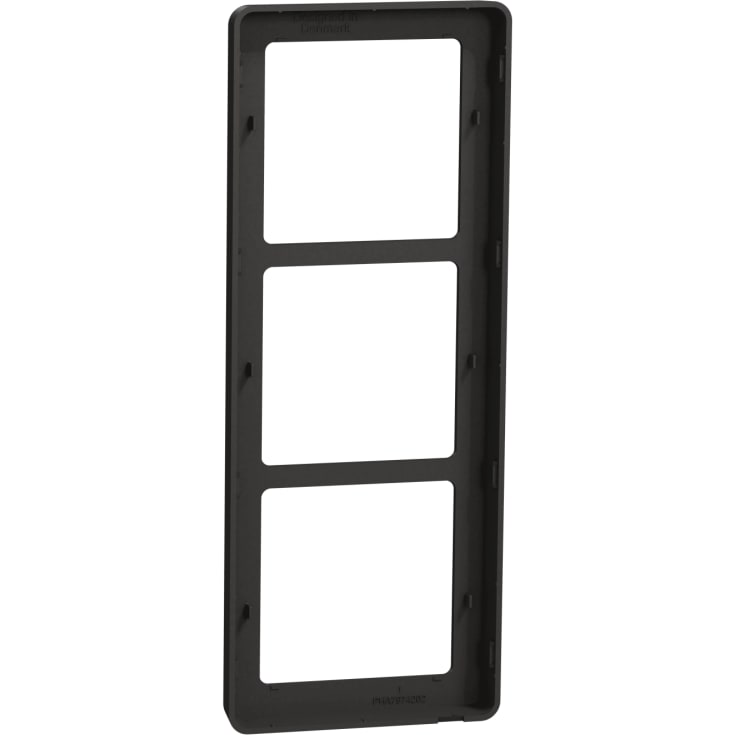 LK Fuga Base 63 designramme, 3x1 modul, koksgrå