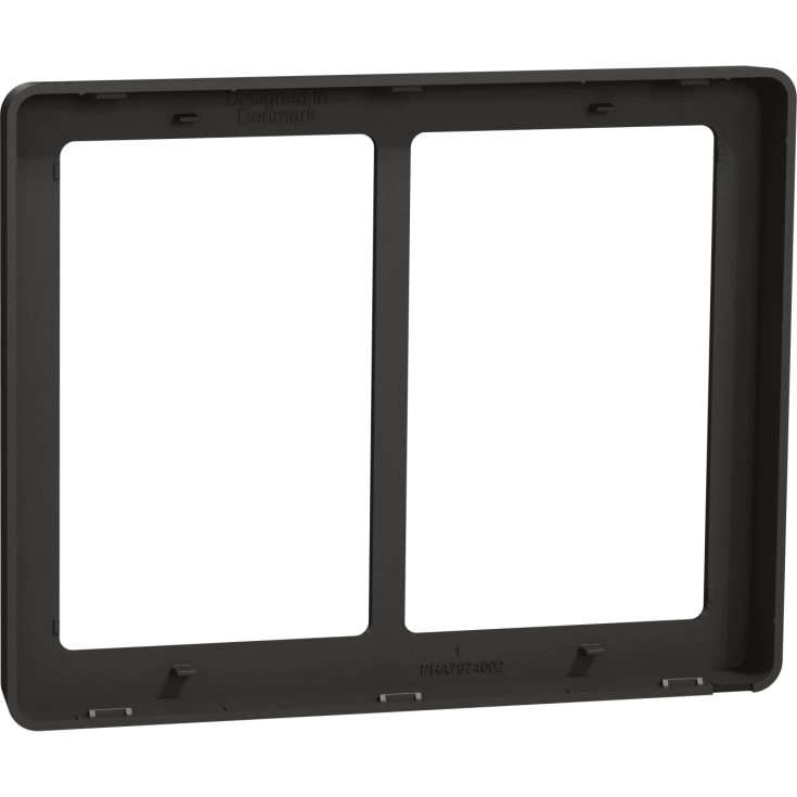 LK Fuga Base 63 designramme, 2x1,5 modul, koksgrå