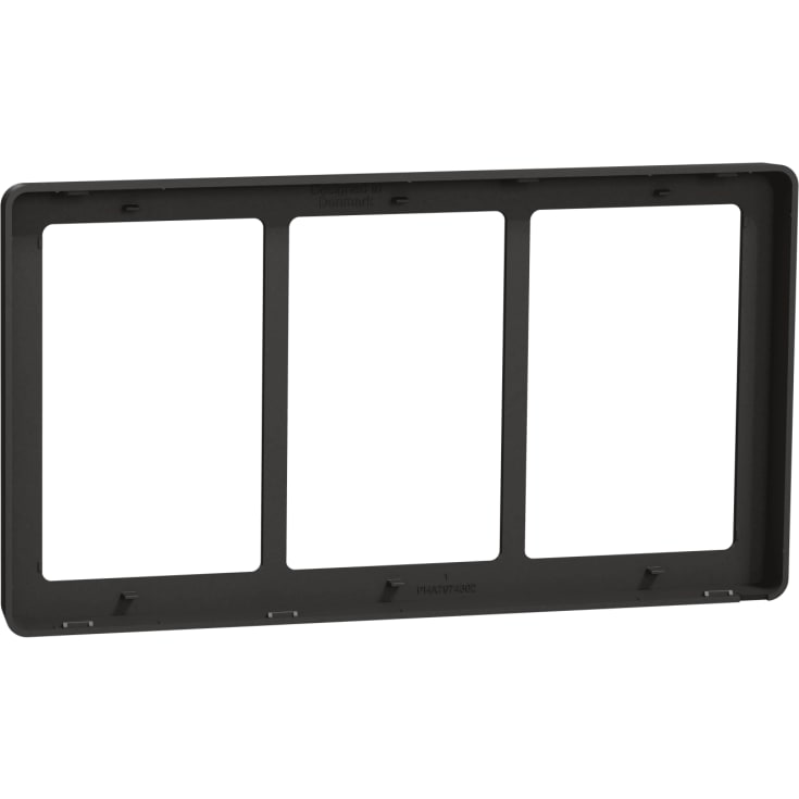 LK Fuga Base 63 designramme, 3x1,5 modul, koksgrå