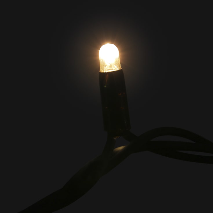 MK String Lite LED lyskæde, 105 varmhvid, 15 koldhvid, 230V