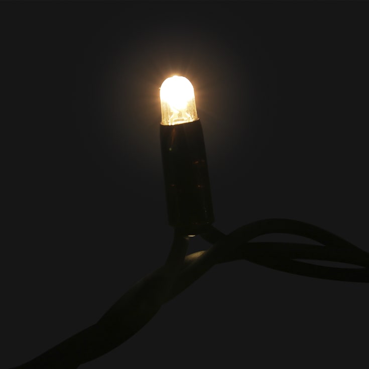 MK Ice Lite LED lyskæde, 150 varmhvid, 24 varmhvid, 230V, hvid