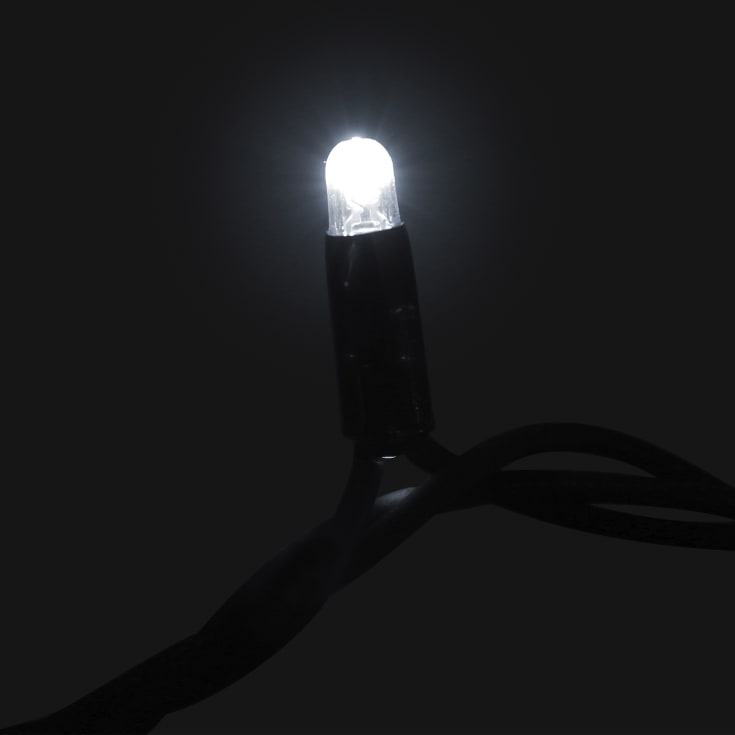 MK String Lite LED lyskæde, 105 koldhvid, 15 koldhvid, 36V, sort