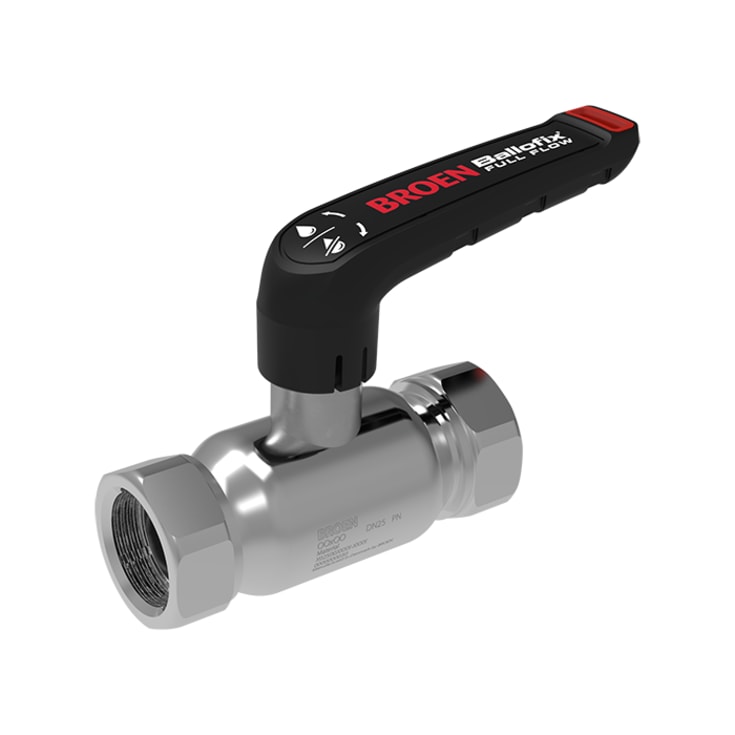 Broen Ballofix Full Flow RF 5/4x5/4 DN32 lav spindel.