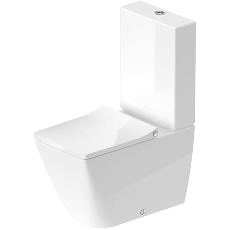 Duravit Viu toilet, kun toiletskål, uden skyllekant, rengøringsvenlig, hvid