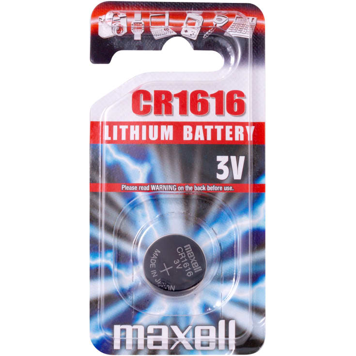 Maxell knapcellebatteri Lithium CR1616 - pakke med 1 stk.