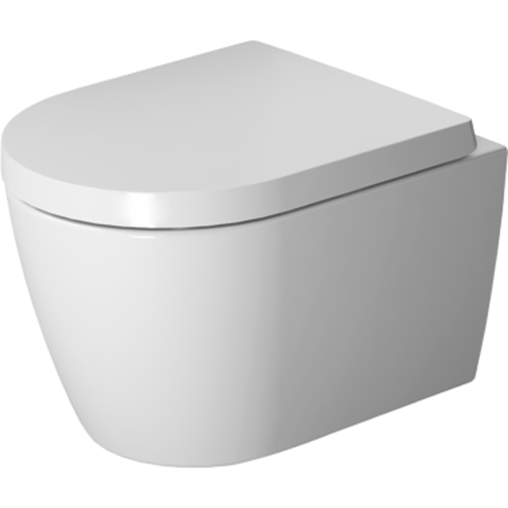 Duravit Me by Starck Compact vegghengt toalett, uten skyllekant, antibakteriell, hvit