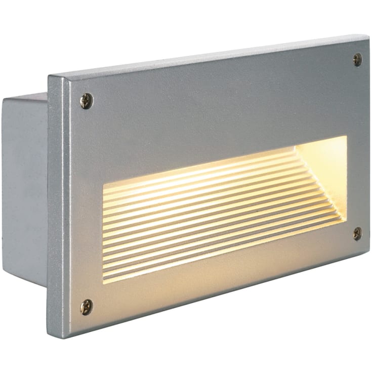 BRICK DOWN E14, alu-grå, max 40W, IP44