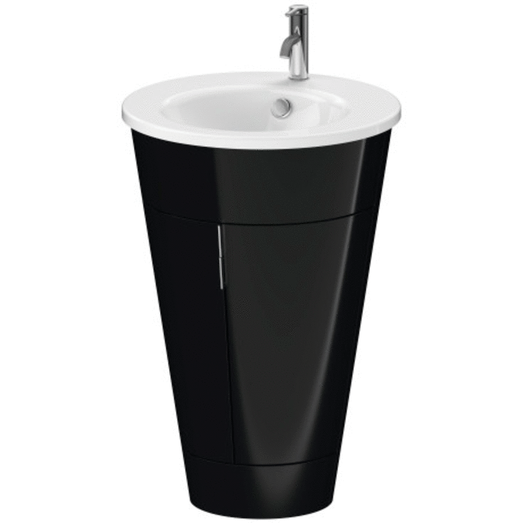 Duravit Starck underskåp, Ø56 cm, svart högblank