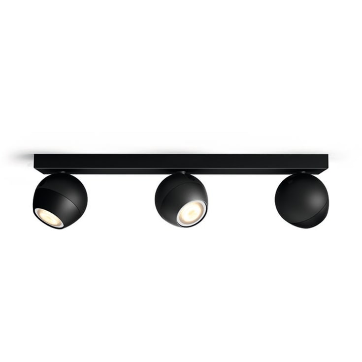 Philips Hue Buckram spotter i tak, sort