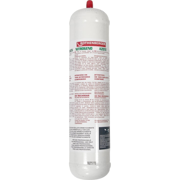 Rothenberger nitrogen flaska 1 kg, 950 cm3, 110 bar