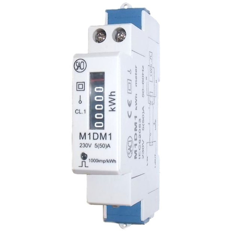 MTO 1-faset mekanisk el-måler 50A 230V