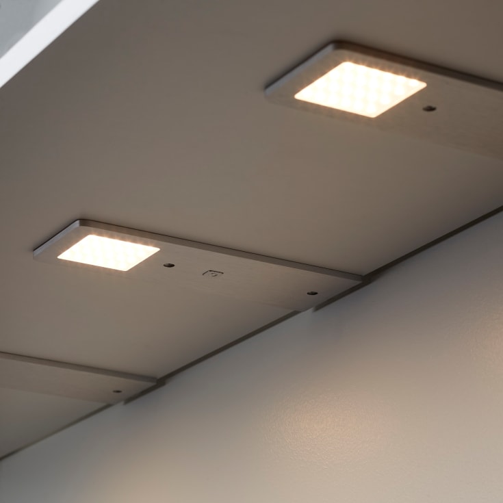 Loevschall Stella bänkbelysning, 5-kit, on-off-dim, aluminium