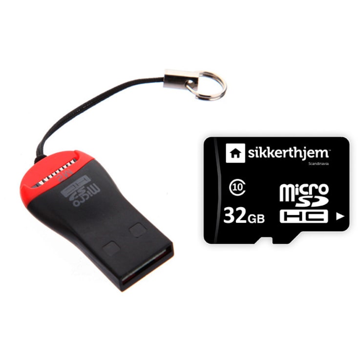 Sikkerthjem 32GB microSD minneskort till SmartCam